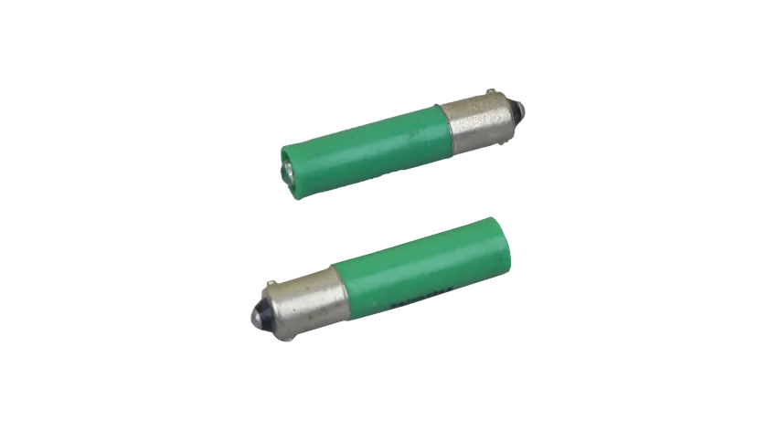 FOCO LED VERDE LARGO 40.0mm 130VAC/VDC