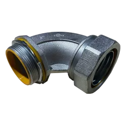 CONECTOR LIQUIDTIGHT CURVO AISL. HIERRO 1"X90° UL