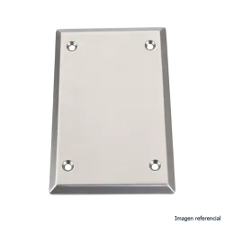 TAPA CIEGA P/CAJA FS ACERO 4X2, UL