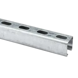 CANAL STRUT ALTO RANURADO ACERO 1-5/8"X1-5/8"X10FT e:2.6mm EG