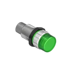 LUZ PILOTO LED COLOR VERDE 24VDC LONG. ROSCA 40mm