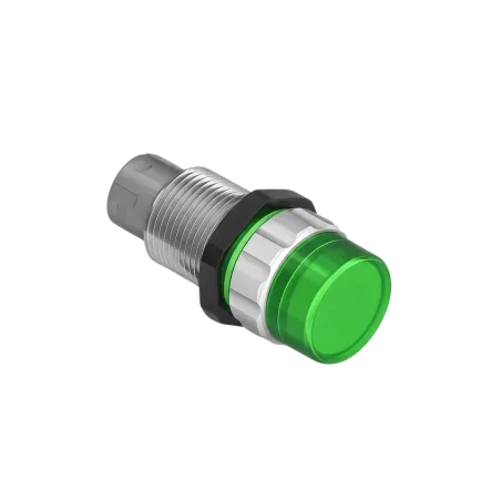 LUZ PILOTO LED COLOR VERDE 24VDC LONG. ROSCA 40mm