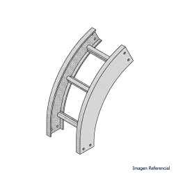 CURVA VERTICAL EXTERIOR TIPO ESCALERA AL. 60° 12"X4" r: 24"