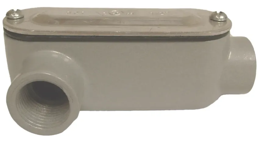 CAJA CONDULET TIPO LR C/TYE ALUMINIO 1/2" NEMA 4, UL