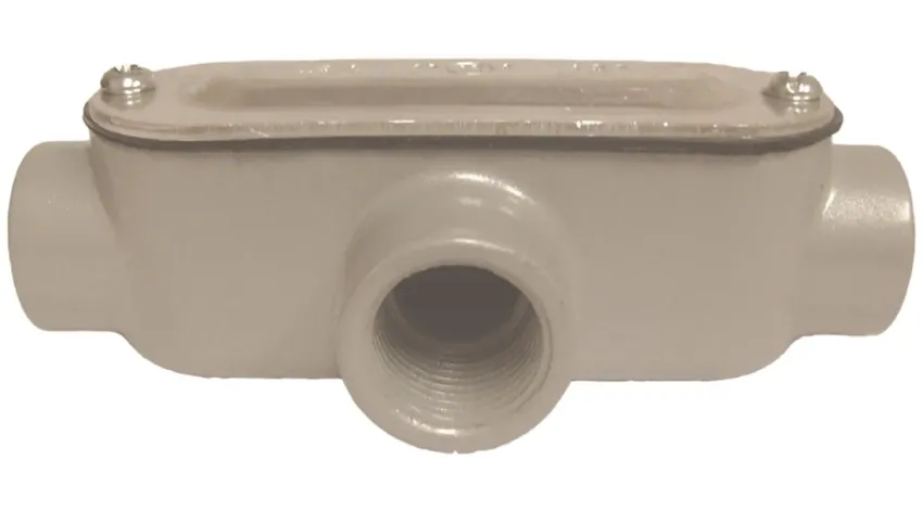 CAJA CONDULET TIPO T C/TYE ALUMINIO 1/2" NEMA 4, UL